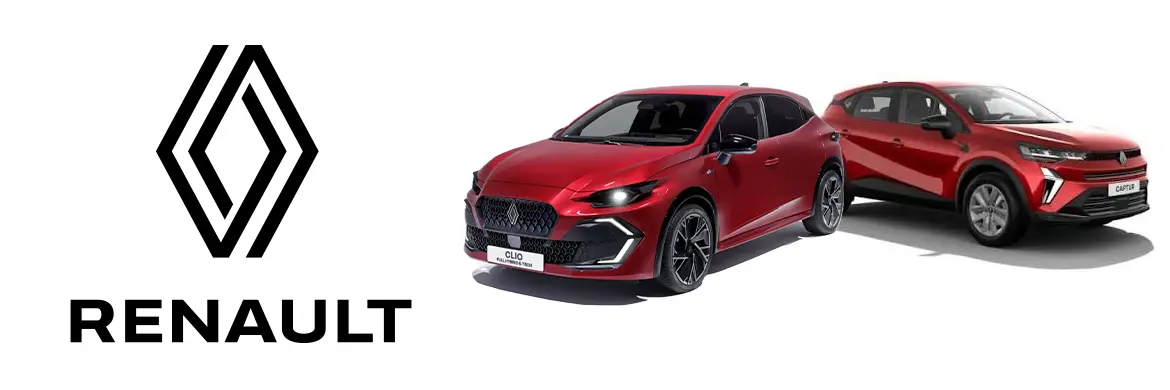 Logo Renault con Renault Clio e Captur